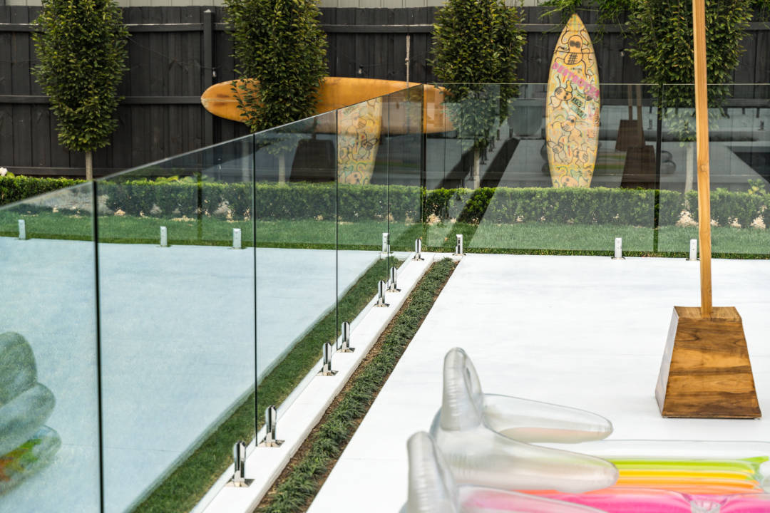 Kerry Custom Works_glass pool fencing_umbrellas_floaties_glass panneling Acacia Landscaping and Design