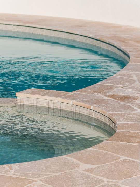Harry Mulry Landscapes Pool Project 5 close up of pool - the details